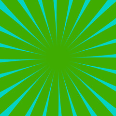 Obraz premium Green and Jade green sunburst background. Retro ray pattern background. Royalty high-quality free stock photo image of overlays sunbeams grunge Abstract backgrounds. Retro stripe pattern sunbrush