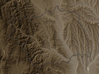 Bacau, Romania. Sepia. No legend