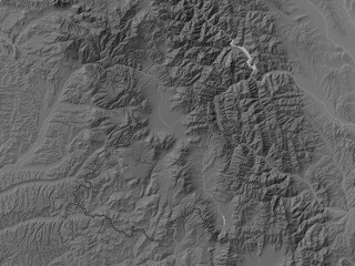 Harghita, Romania. Grayscale. No legend