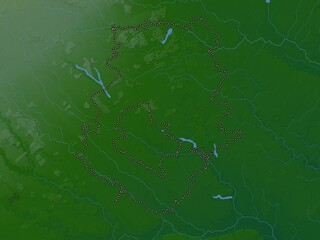 Ilfov, Romania. Physical. No legend