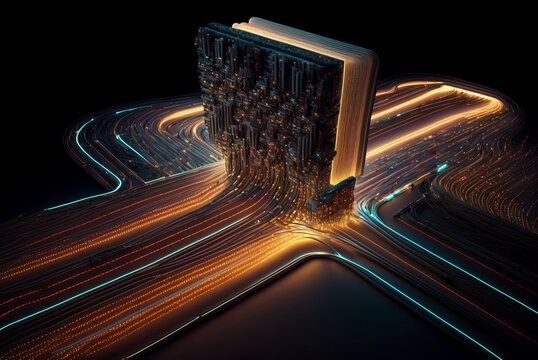 Futuristic chipset with high speed computing capability. Processing  high amount of data within no time. generative AI