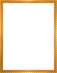 Billet  picture frame in golden color 