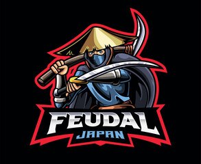 Feudal Warrior Mascot Logo Design