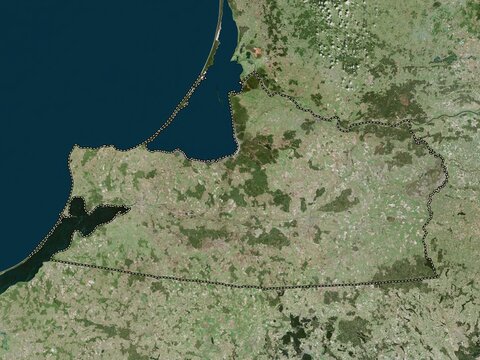 Kaliningrad, Russia. High-res satellite. No legend