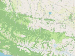 Karachay-Cherkess, Russia. OSM. No legend