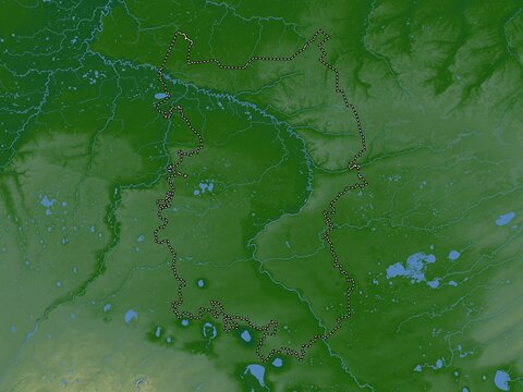 Omsk, Russia. Physical. No legend