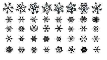snowflake silhouette collection