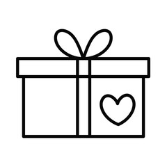 Gift box design vector icon