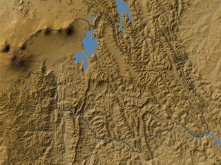 Amajyaruguru, Rwanda. Physical. No legend