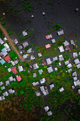 aerial view of asian nature