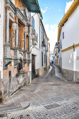 Fototapeta na wymiar Colored streets of Cordoba. Córdoba, Andalusië, Southern Spain 