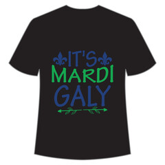 Mardi Gras shirt print template, Typography design for Carnival celebration, Christian feasts, Epiphany, culminating  Ash Wednesday, Shrove Tuesday.