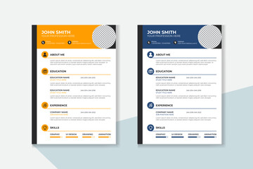 Professional CV / resume template design