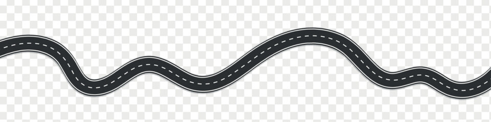 Top view on road map. Curve highway roadway. Vector infographic - obrazy, fototapety, plakaty