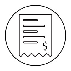 Dollar, items, paper icon