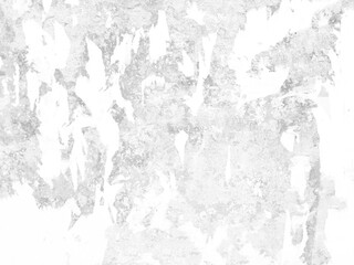 Black and white old painted peeling cement wall surrounding pieces of paper on it, Abstract distressed floor cement or concrete wall with space for your text, black and white grunge texture.