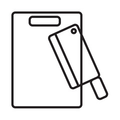 CUTTING BOARD design vector icon