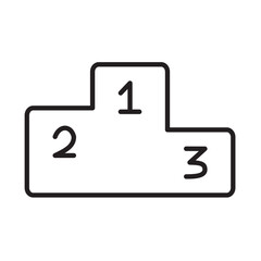 PODIUM design vector icon
