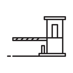 Toll Gate design vector icon