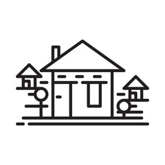 Village design vector icon