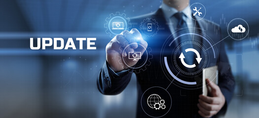 Update Software Upgrade Application new version on virtual screen.