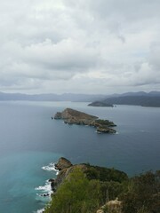 Fototapeta premium Three uninhabited islands in the sea. Kizil Ada islands.