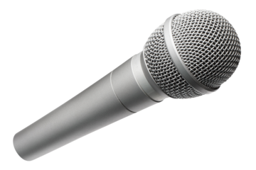 Close-up of wireless microphone cut out