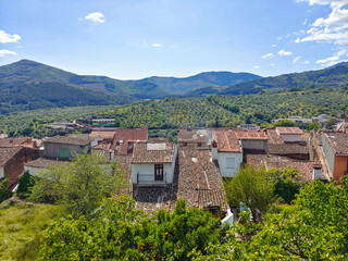 Fototapeta na wymiar Spanish village in the mountains
