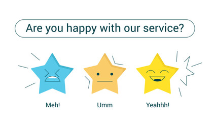 Obraz premium Customer Feedback Chart