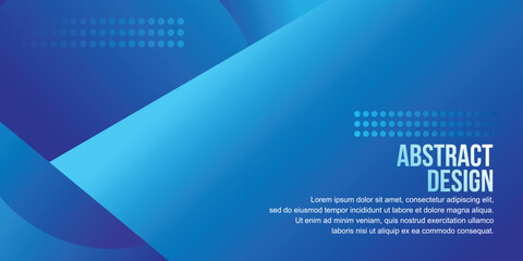 Abstract background design with blue color concept