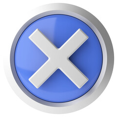 Obraz premium 3D cross sign. 3D illustration.