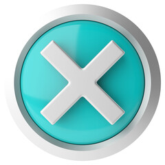 Obraz premium 3D cross sign. 3D illustration.