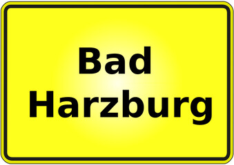 Stadteingangsschild Deutschland Stadt Bad Harzburg