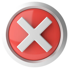 3D cross sign. 3D illustration.