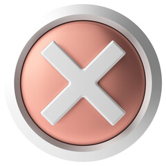 Fototapeta premium 3D cross sign. 3D illustration.