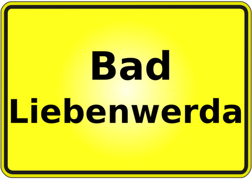 Stadteingangsschild Deutschland Stadt Bad Liebenwerda