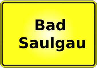 Stadteingangsschild Deutschland Stadt Bad Saulgau