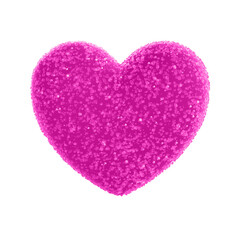Sugar coated pink heart 3d
