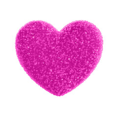 Sugar coated pink heart 3d
