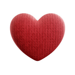 3d knitted heart
