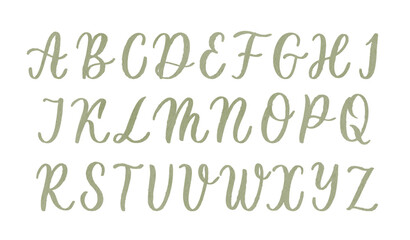 Hand drawn elegant watercolor calligraphic font for your design.