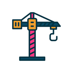 crane icon for your website, mobile, presentation, and logo design.