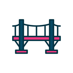 bridge icon for your website, mobile, presentation, and logo design.