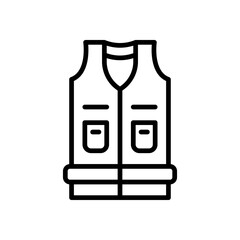 vest icon for your website, mobile, presentation, and logo design.