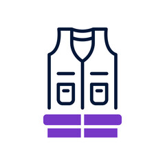 vest icon for your website, mobile, presentation, and logo design.