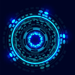 Abstract futuristic digital technology background. Illustration Vector
