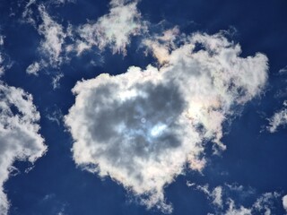 heart shaped cloud