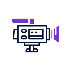 video camera icon for your website, mobile, presentation, and logo design.