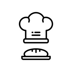 chef hat icon for your website, mobile, presentation, and logo design.