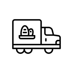 delivery truck icon for your website, mobile, presentation, and logo design.